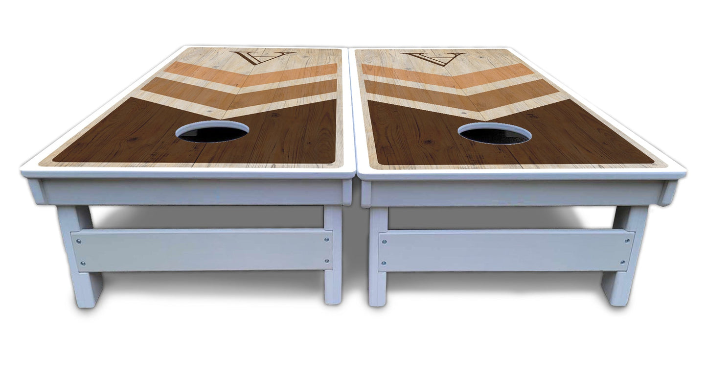 Wedding Arrows Cornhole Boards - All Weather Series - Natural