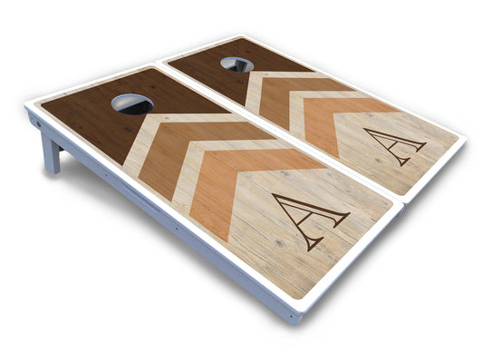 Wedding Arrows Cornhole Boards - All Weather Series - Natural
