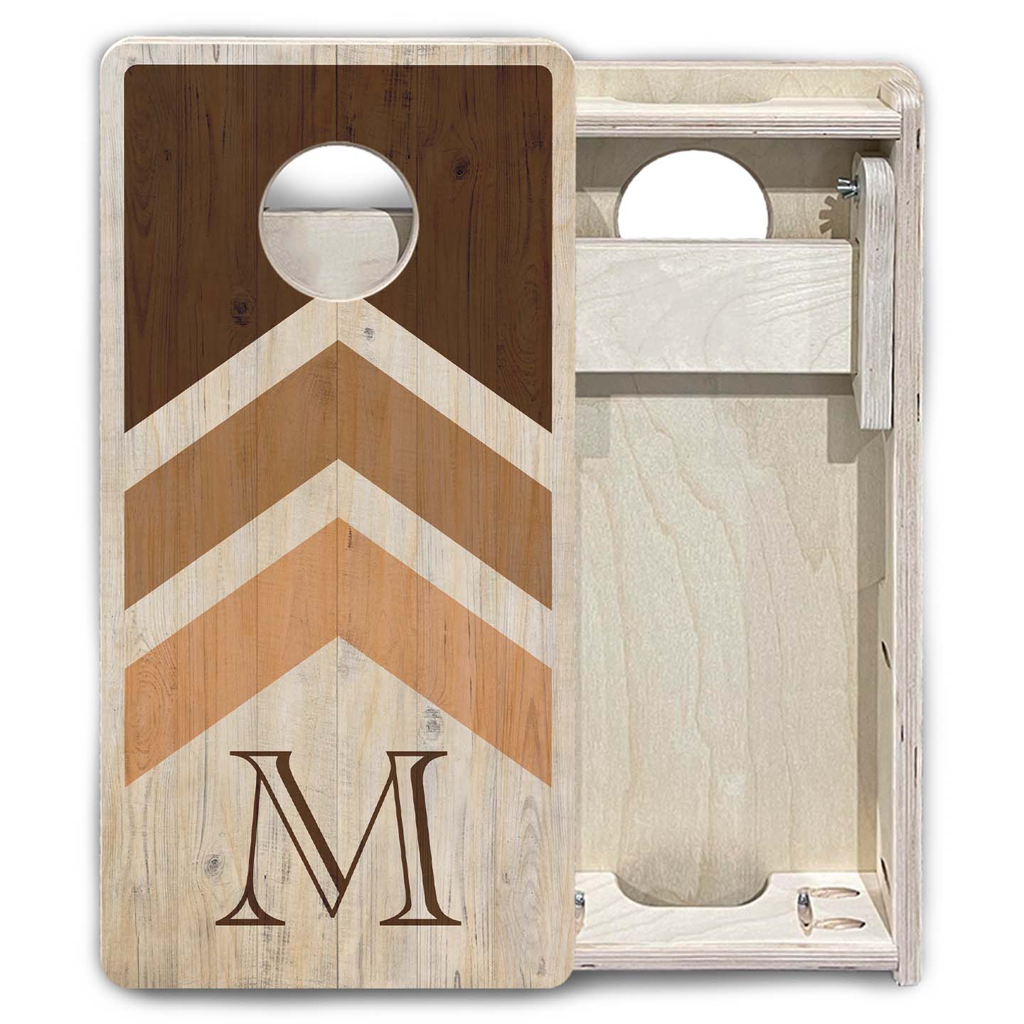 Wedding Arrows - Natural - Mini or Vacation Size Cornhole Boards