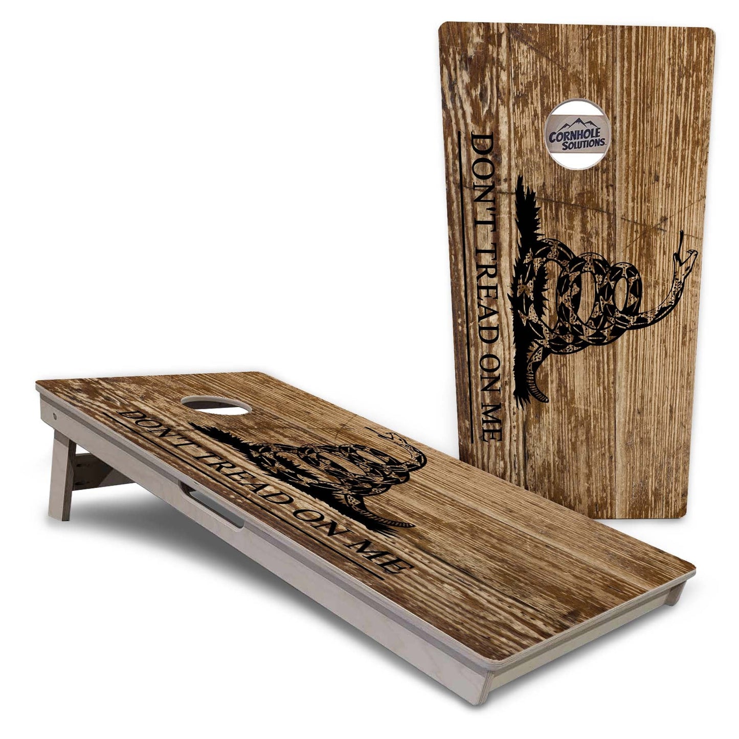 Wood DTOM & Flag Cornhole Boards - Professional Tournament Series
