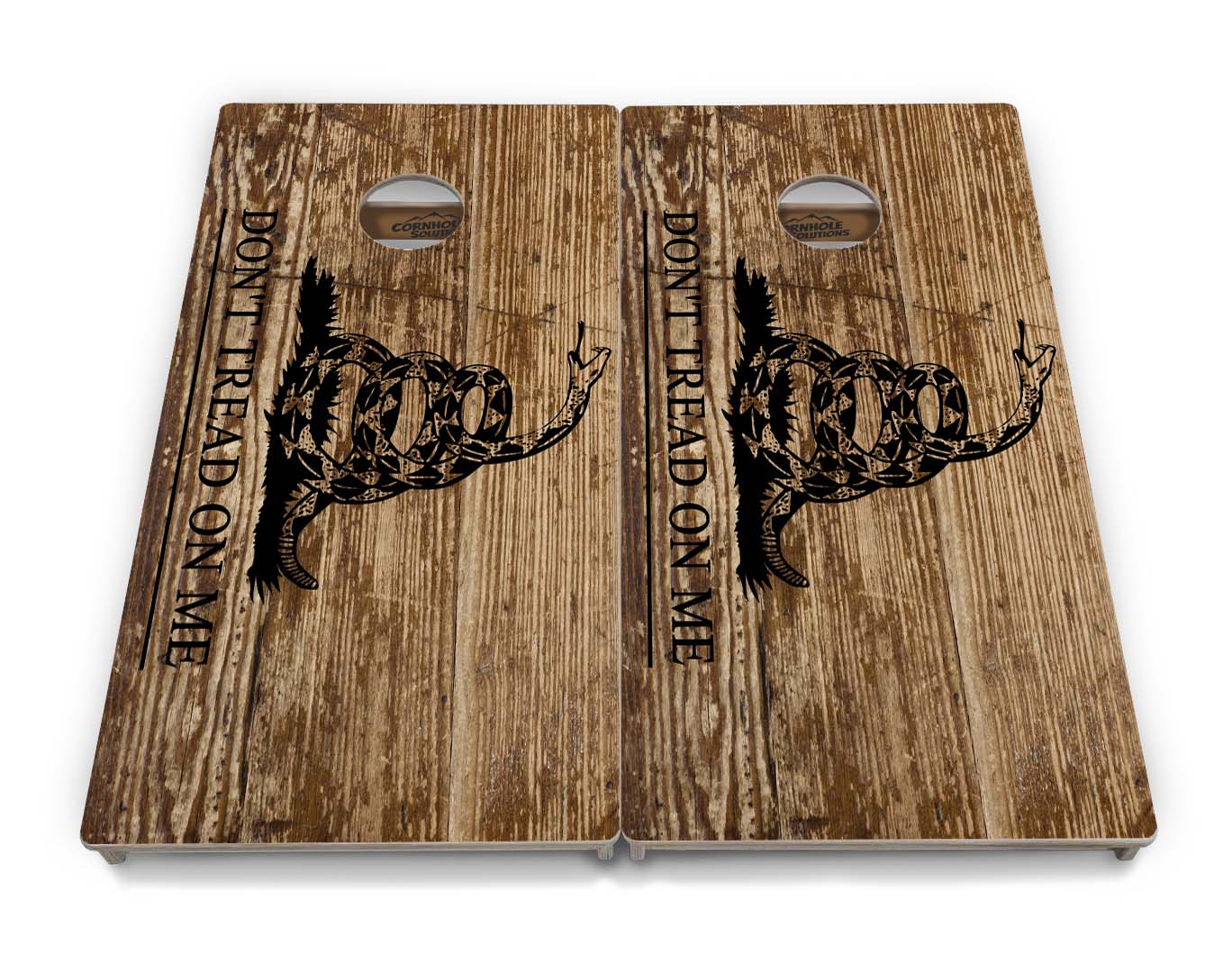 Wood DTOM & Flag Cornhole Boards - Professional Tournament Series