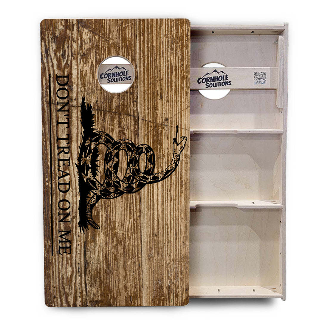 Wood DTOM & Flag Cornhole Boards - Professional Tournament Series