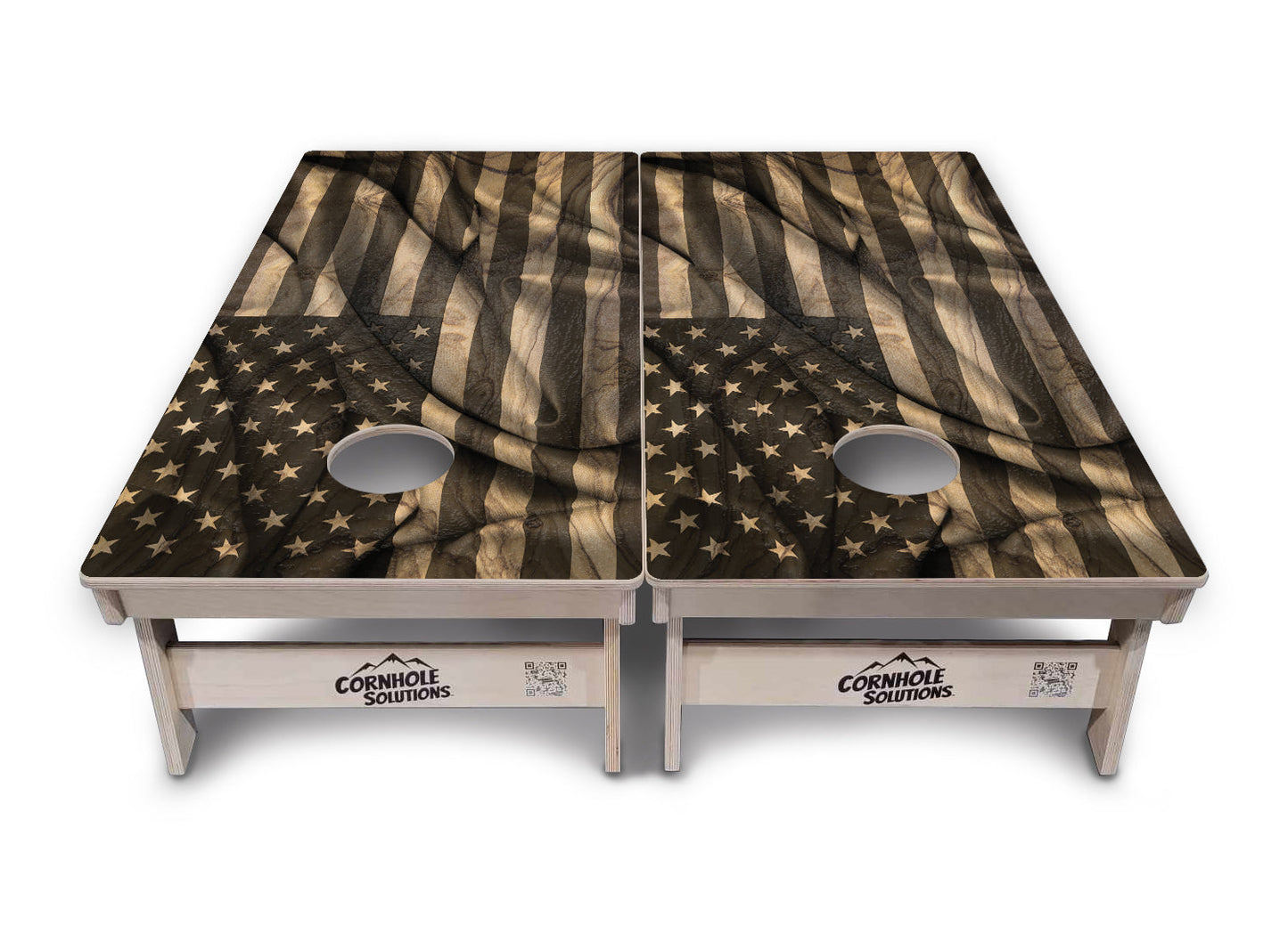 USA Wood Flag Cornhole Boards - Professional Tournament Series