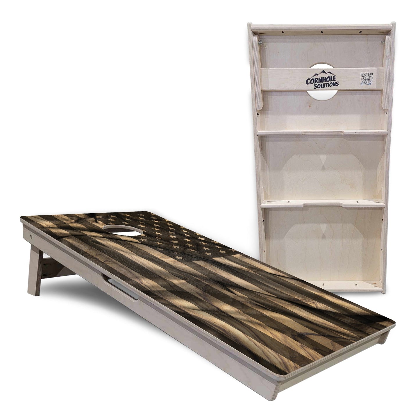 USA Wood Flag Cornhole Boards - Professional Tournament Series