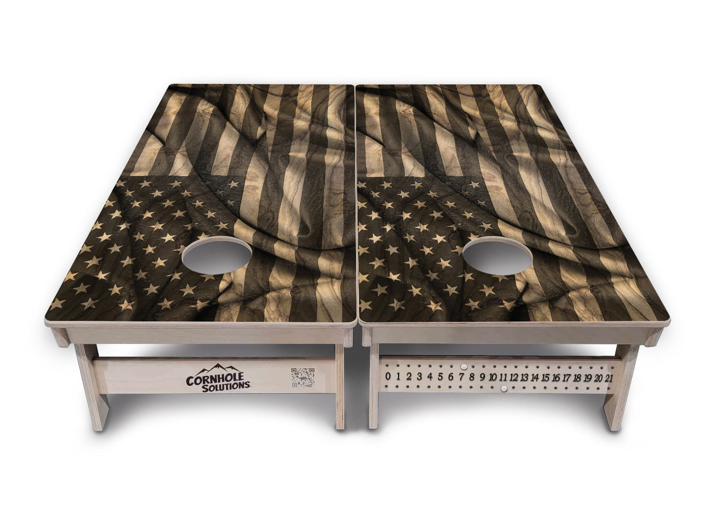 USA Wood Flag Cornhole Boards - Professional Tournament Series
