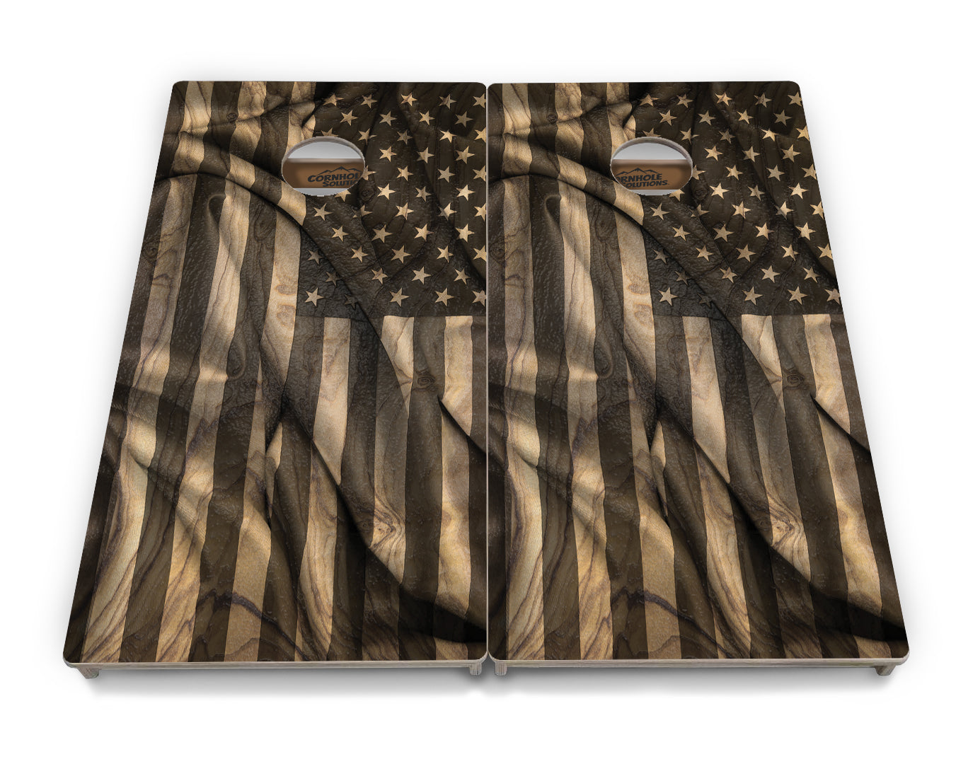 USA Wood Flag Cornhole Boards - Professional Tournament Series