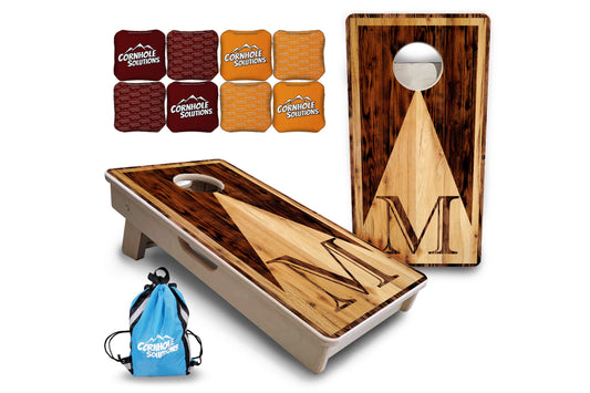 Wooden Triangle Letter - Mini or Vacation Size Cornhole Boards