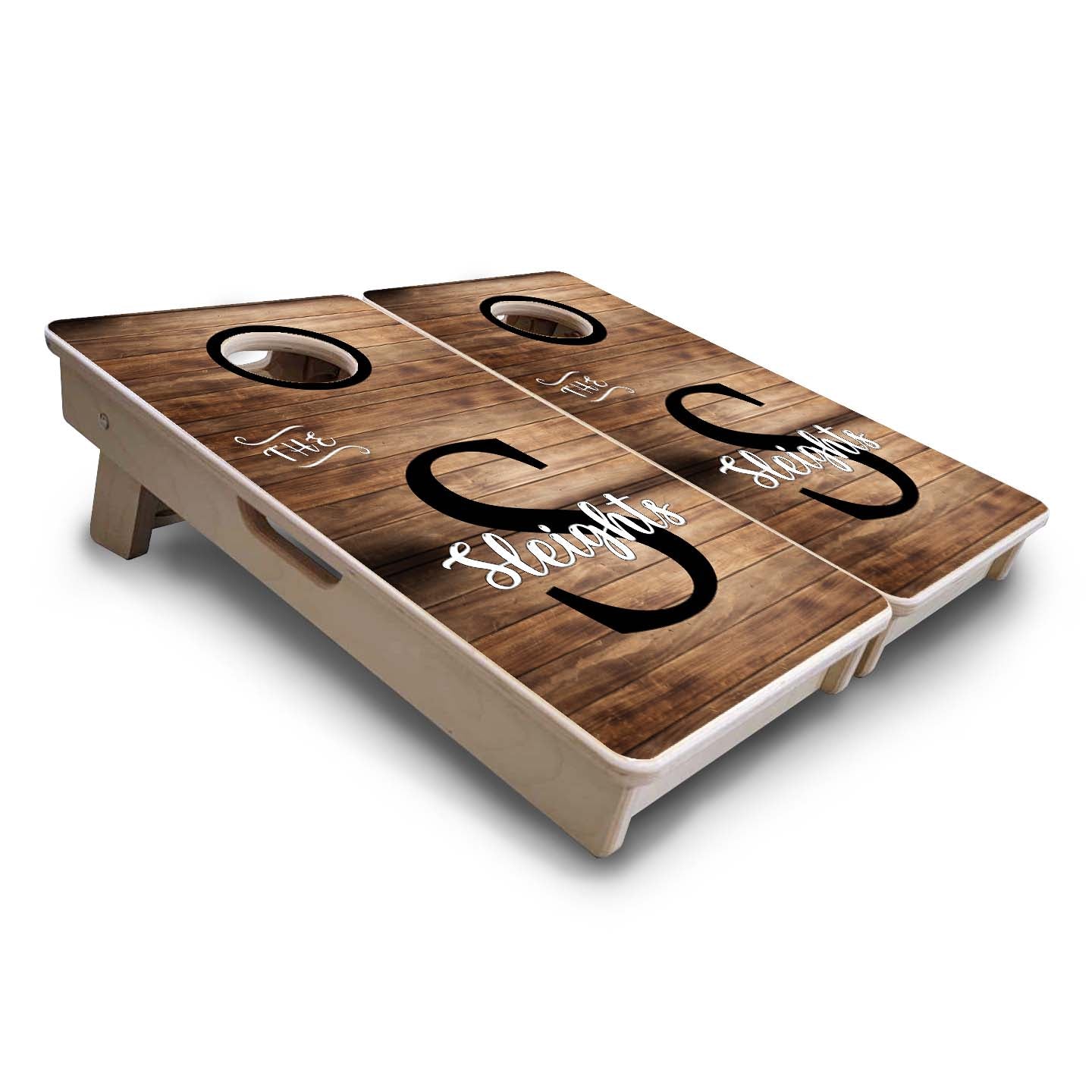 Wood Slat Name - Mini or Vacation Size Cornhole Boards