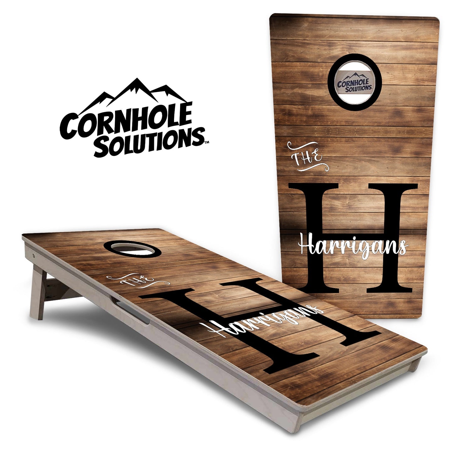 Wood Slat Cornhole Boards - Professional Tournament Series