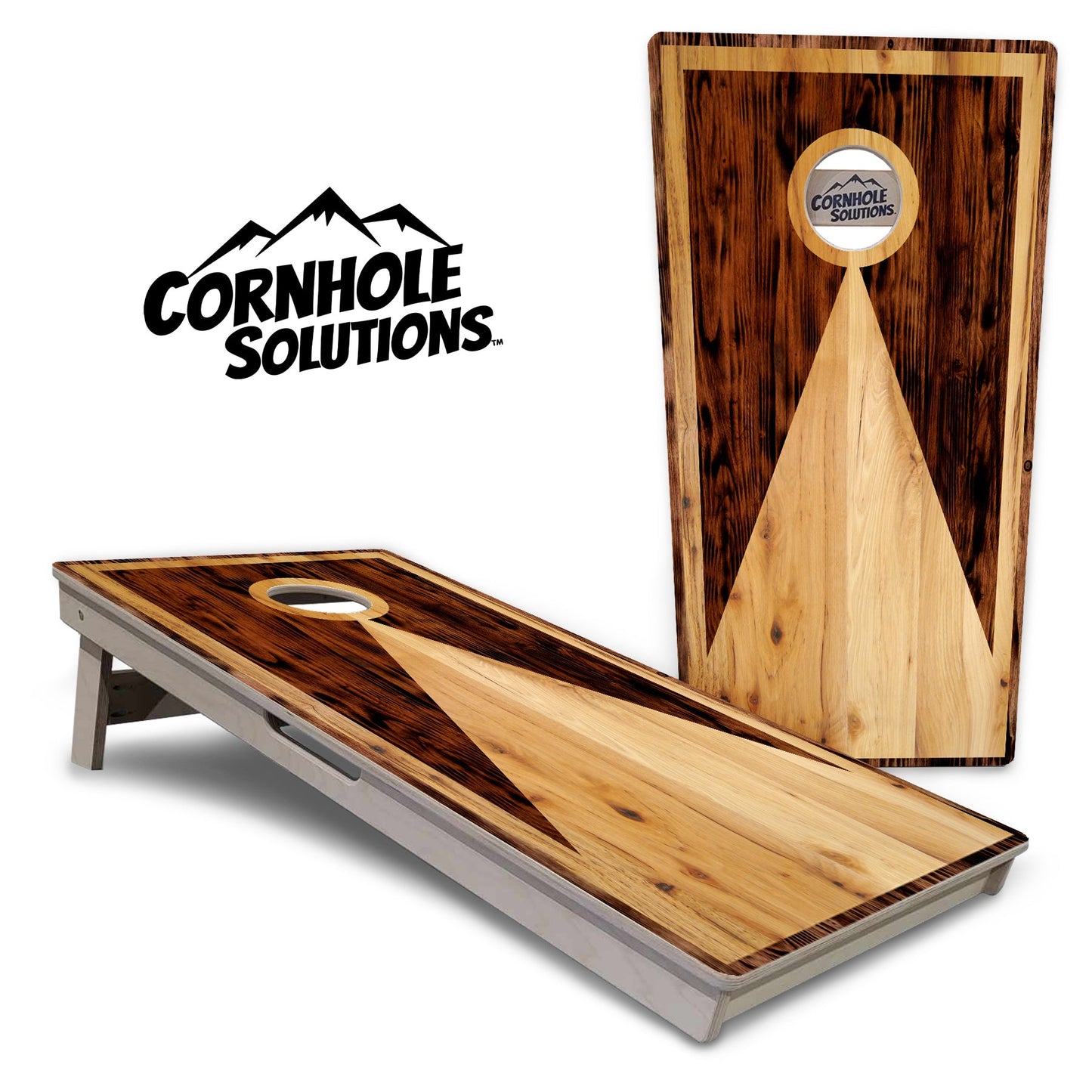 Wooden Triangle Cornhole Boards - Professional Tournament Series