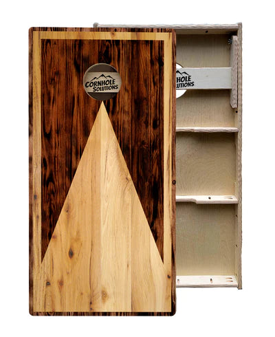 Tournament Quality Cornhole Boards - Wooden Triangle Design