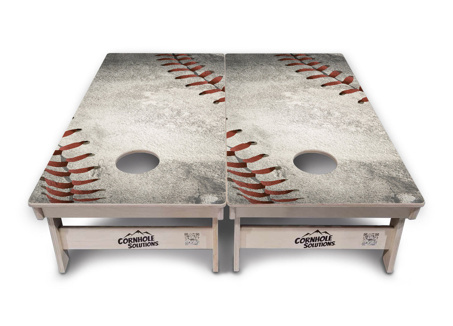 Worn Baseball Cornhole Boards - Professional Tournament Series