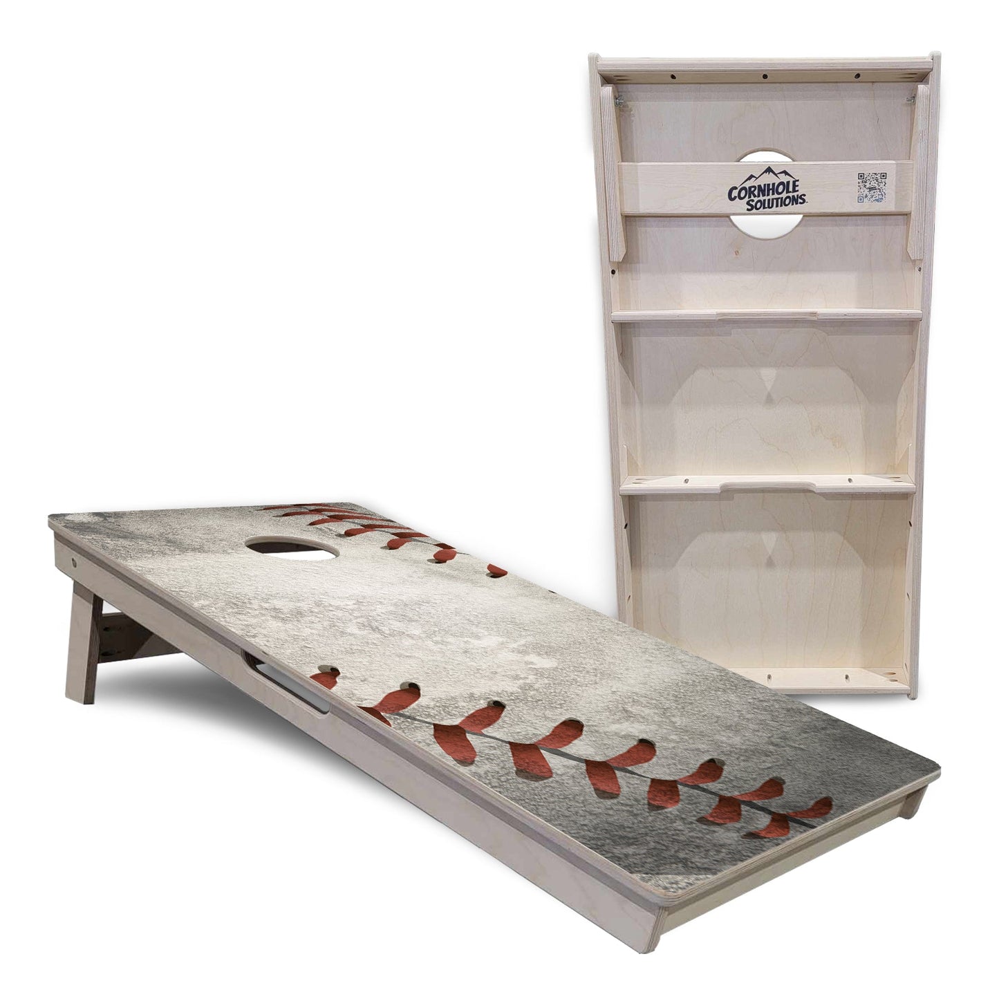 Worn Baseball Cornhole Boards - Professional Tournament Series