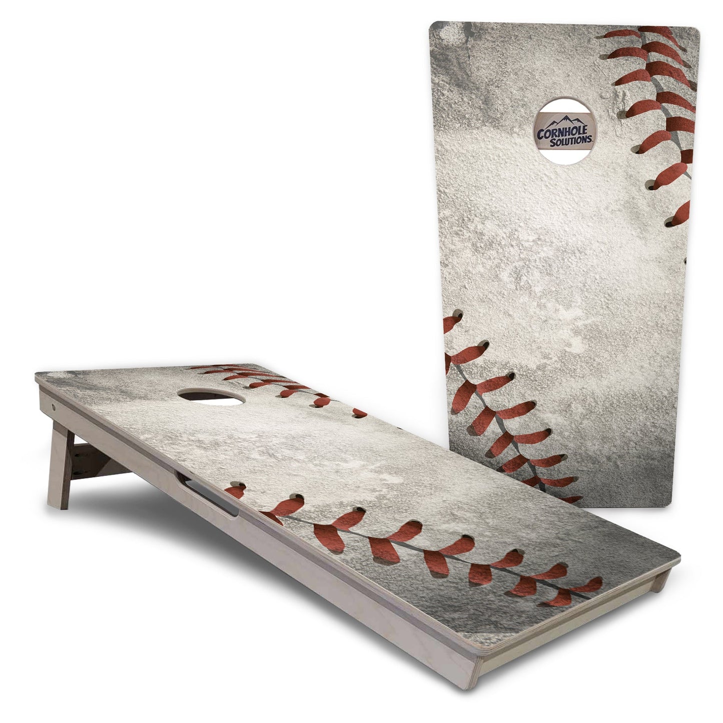 Worn Baseball Cornhole Boards - Professional Tournament Series