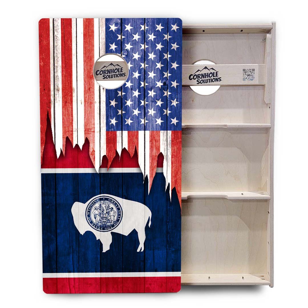 State Flag Cornhole Boards – SD–WY – Tournament Series