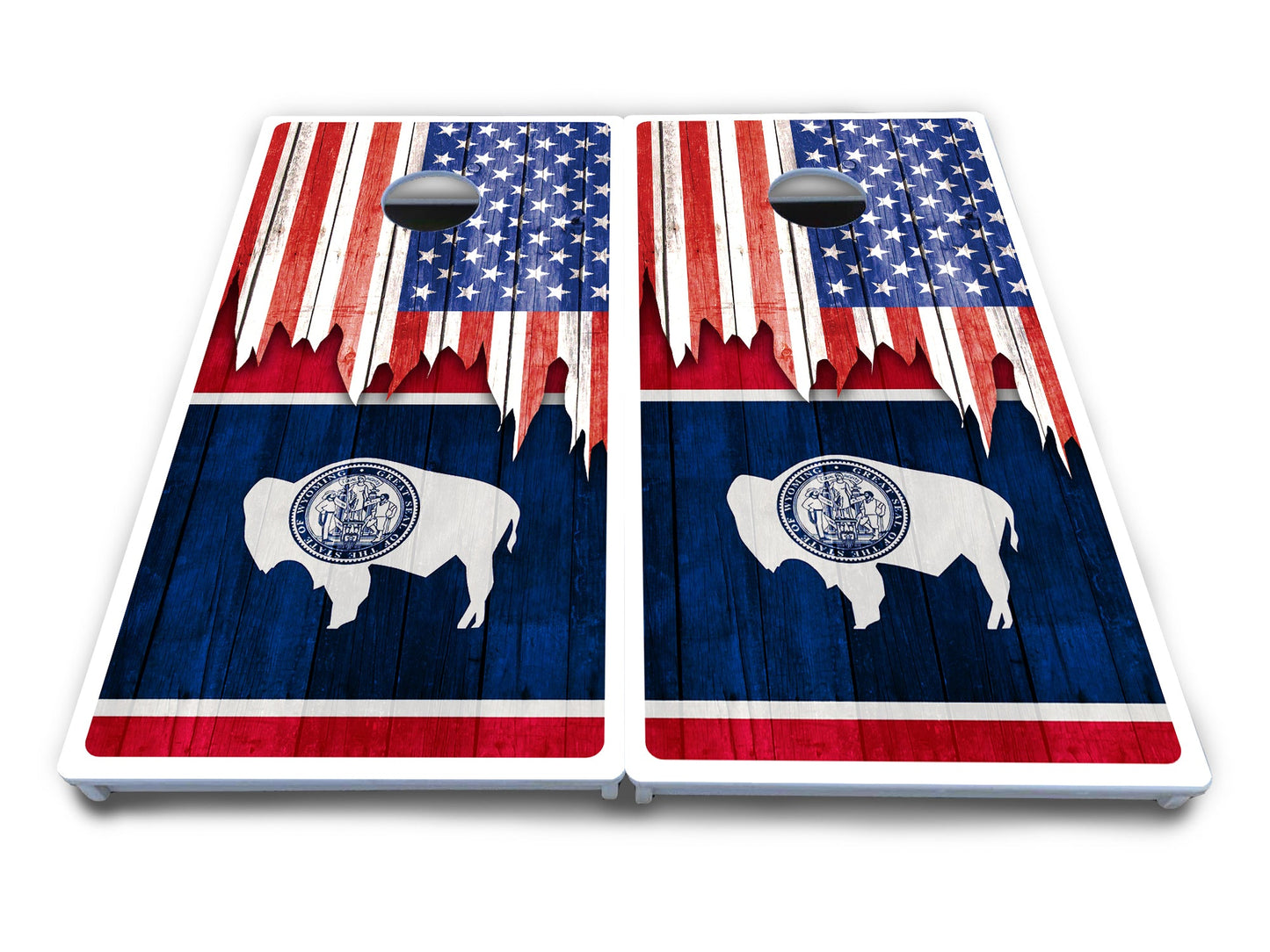 State Flag Designs South Dakota to Wyoming Cornhole Boards - All Weather Series