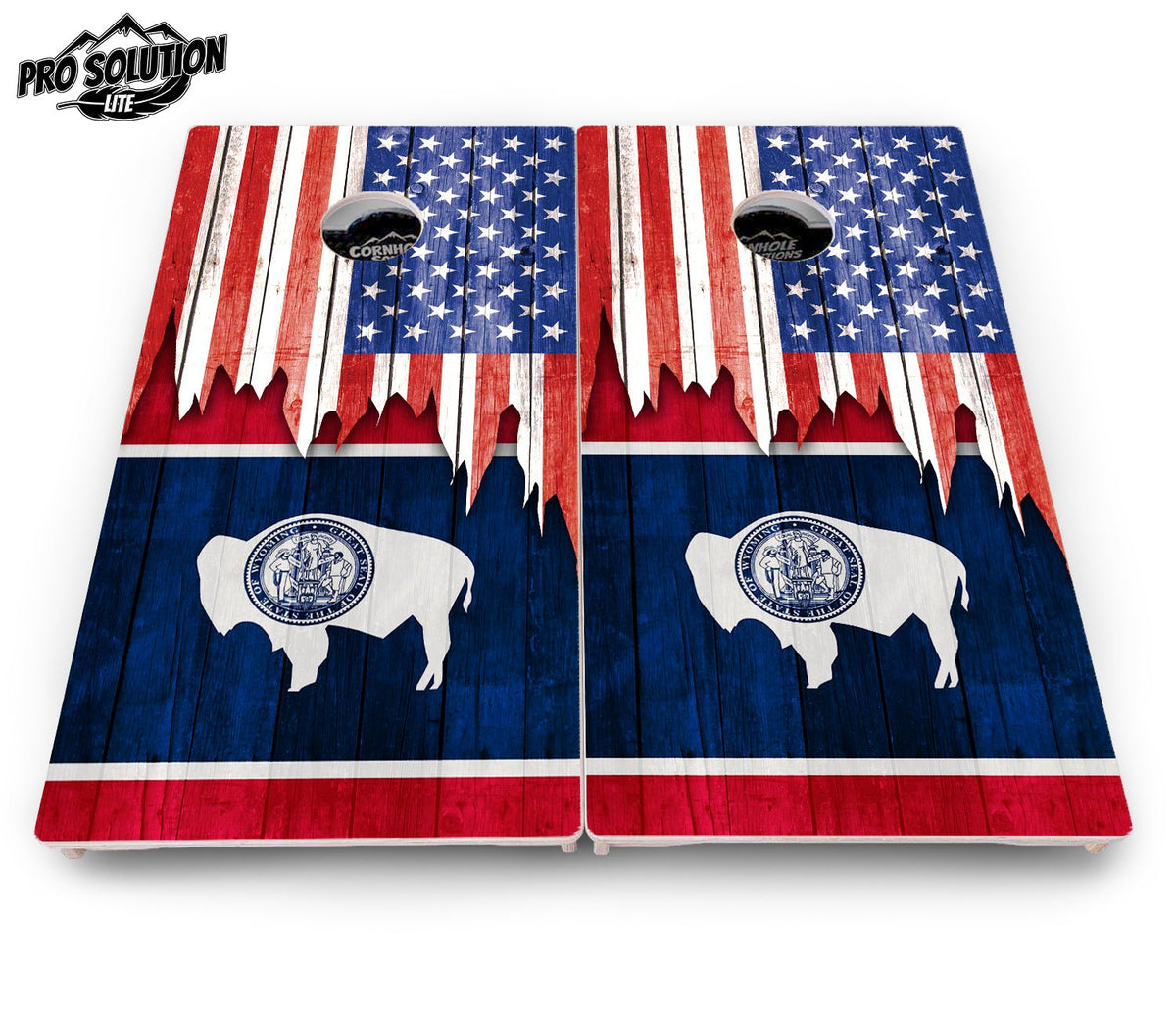 State Flag Cornhole Boards – SD to WY – Pro Lite or Pro Elite