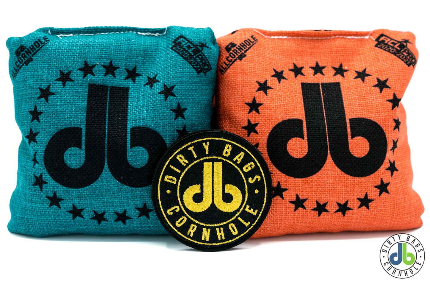 db Velcro Patch - Black and Metallic Gold