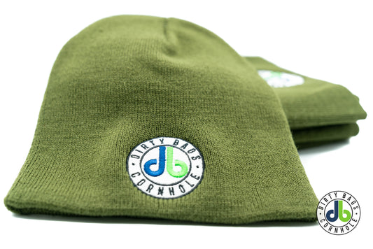 Dirty Bags Cornhole Beanie - Olive Green