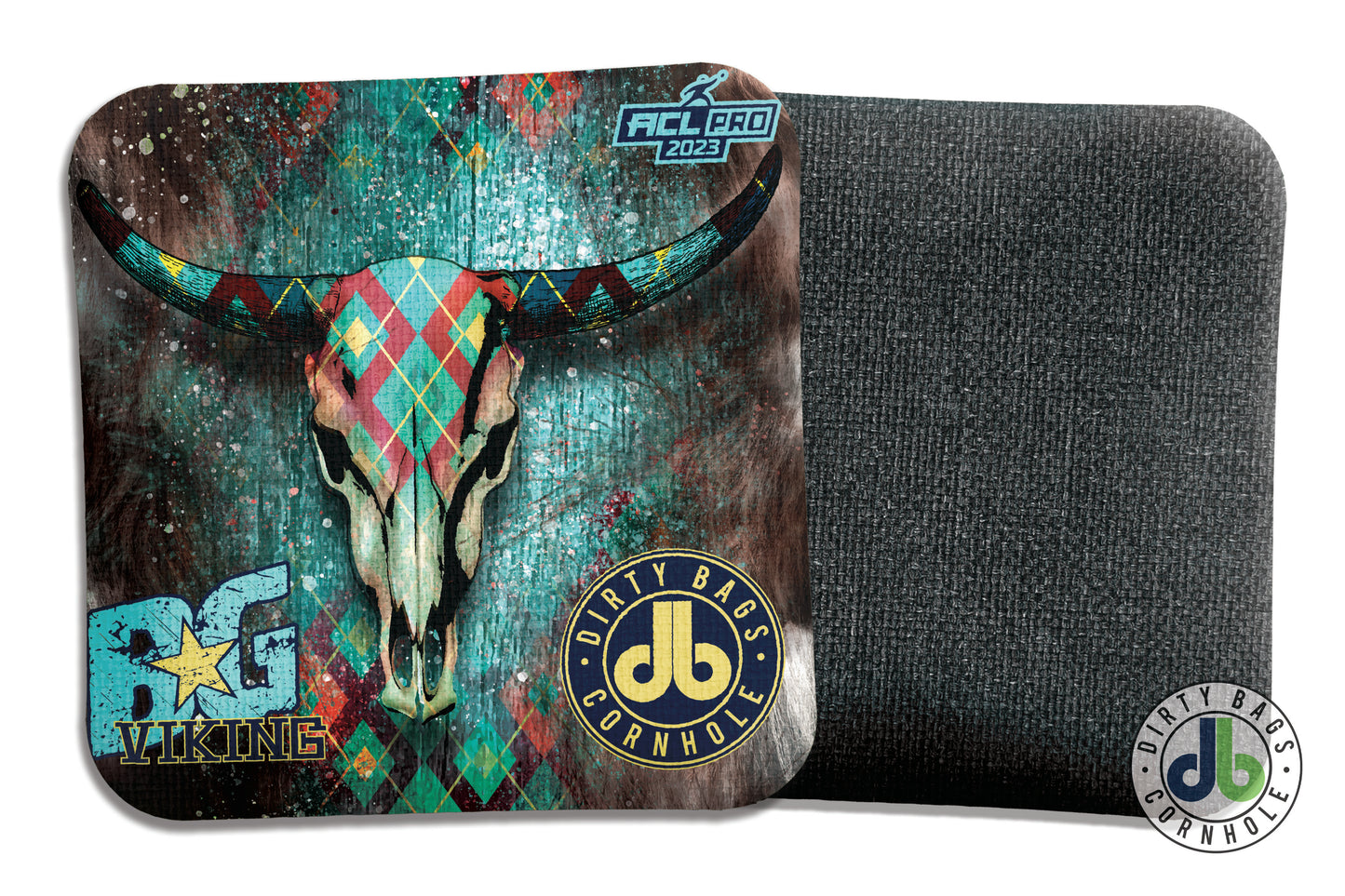 BG Cornhole Viking - db Cow Skull Edition