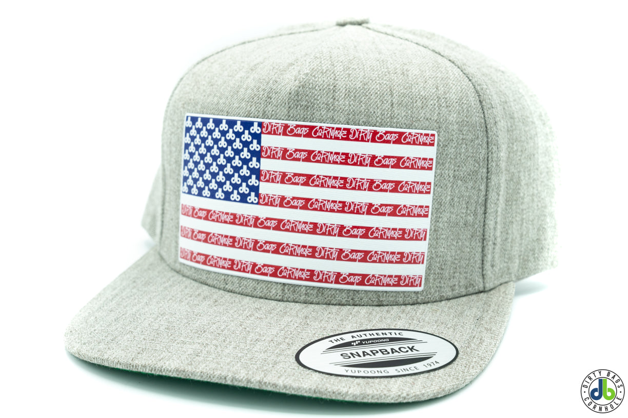 Large db USA Flag Patch Hats