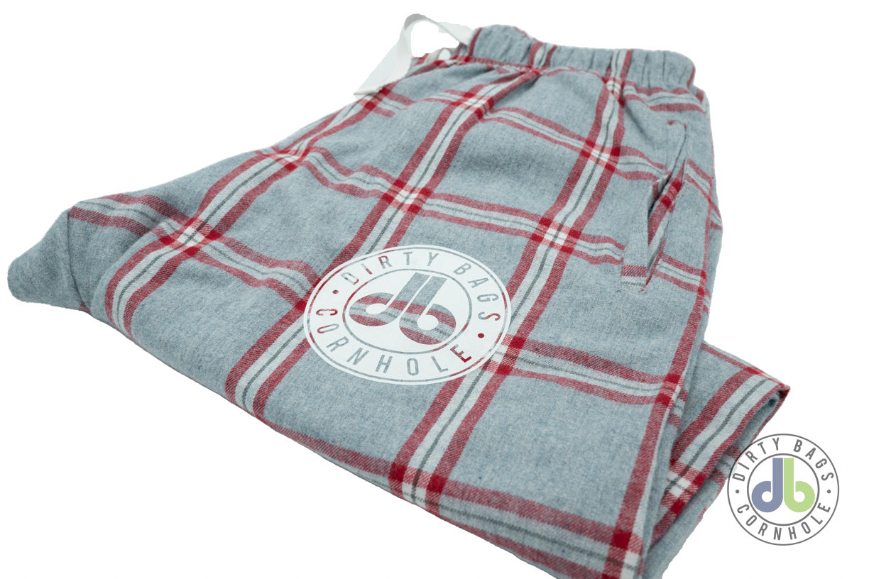 db Flannel Loungewear Pants - Red/Gray/White