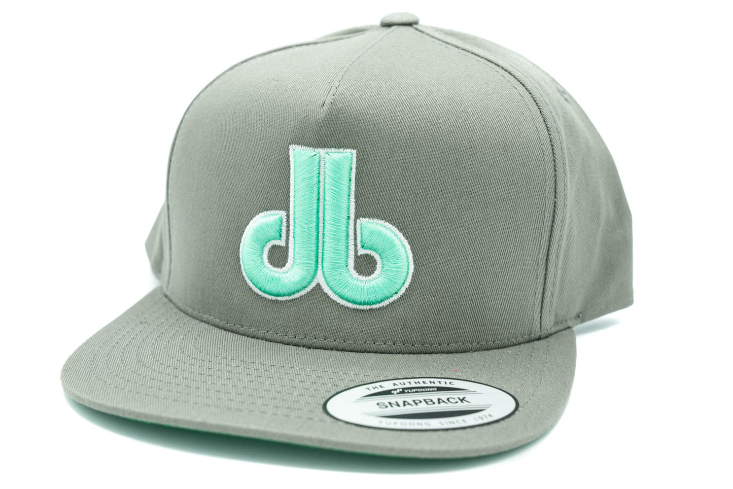 db Cornhole Hat - Gray with Mint db