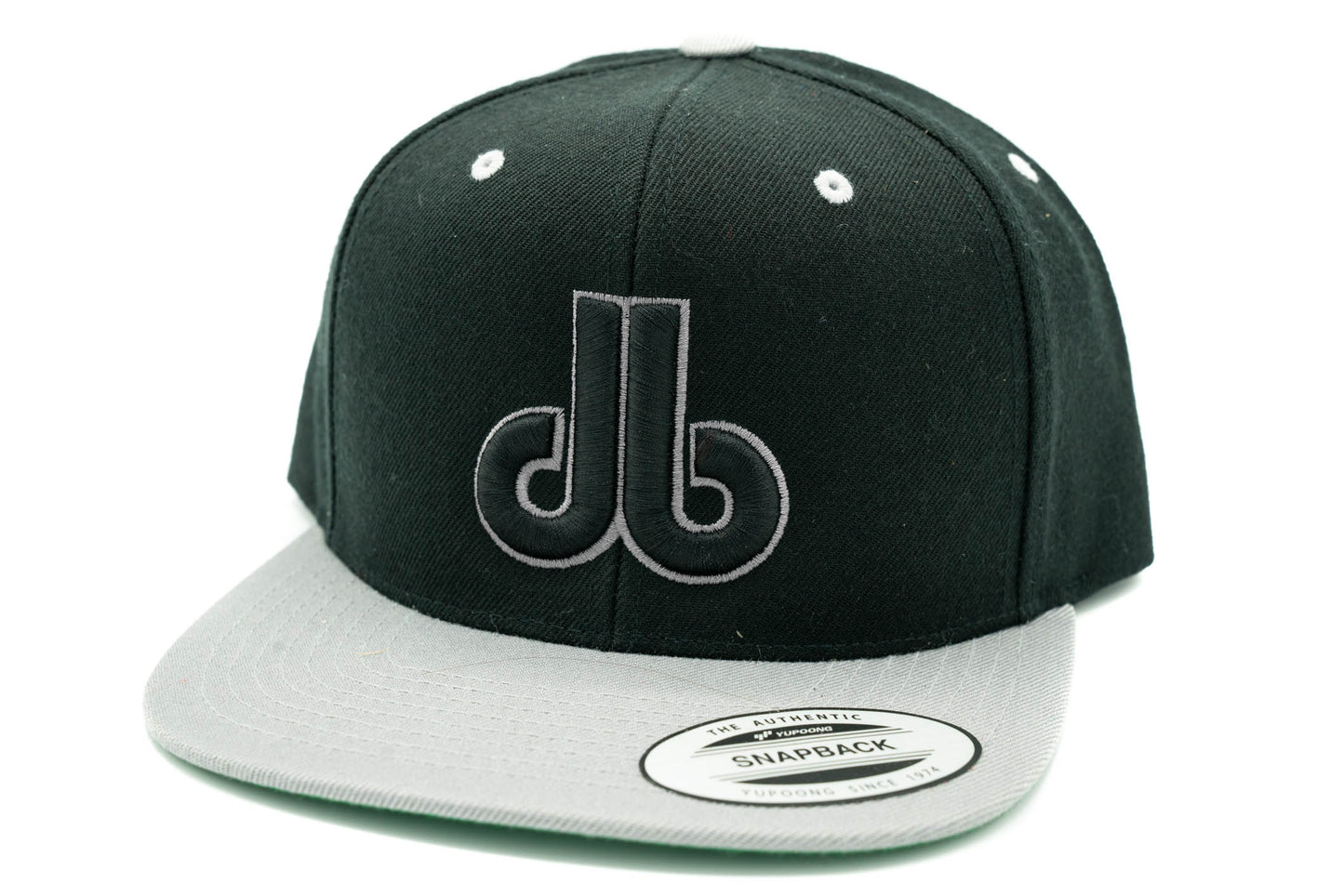 Cornhole Hat - Black and Silver Two Tone db