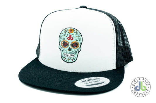 db Sugar Skull 2.0 Hat - Flat Bill Mesh Snapbacks