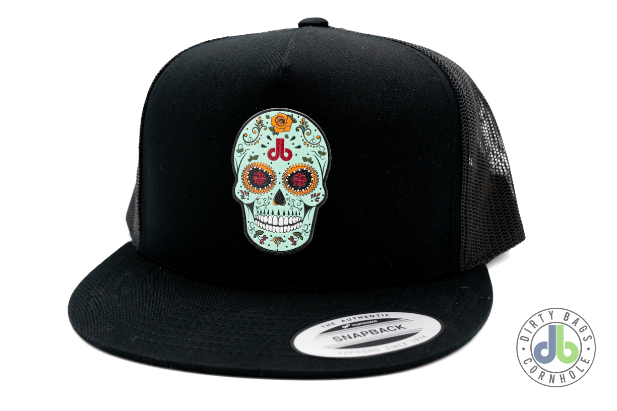 db Sugar Skull 2.0 Hat - Flat Bill Mesh Snapbacks