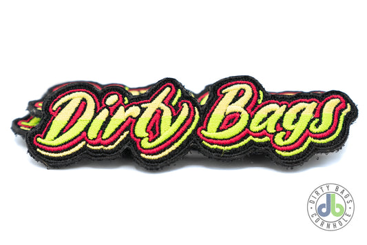 db Velcro Patch - Yellow Green and Pink Graffiti