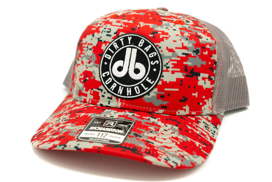 db Hat - Red Digital Camo Hat