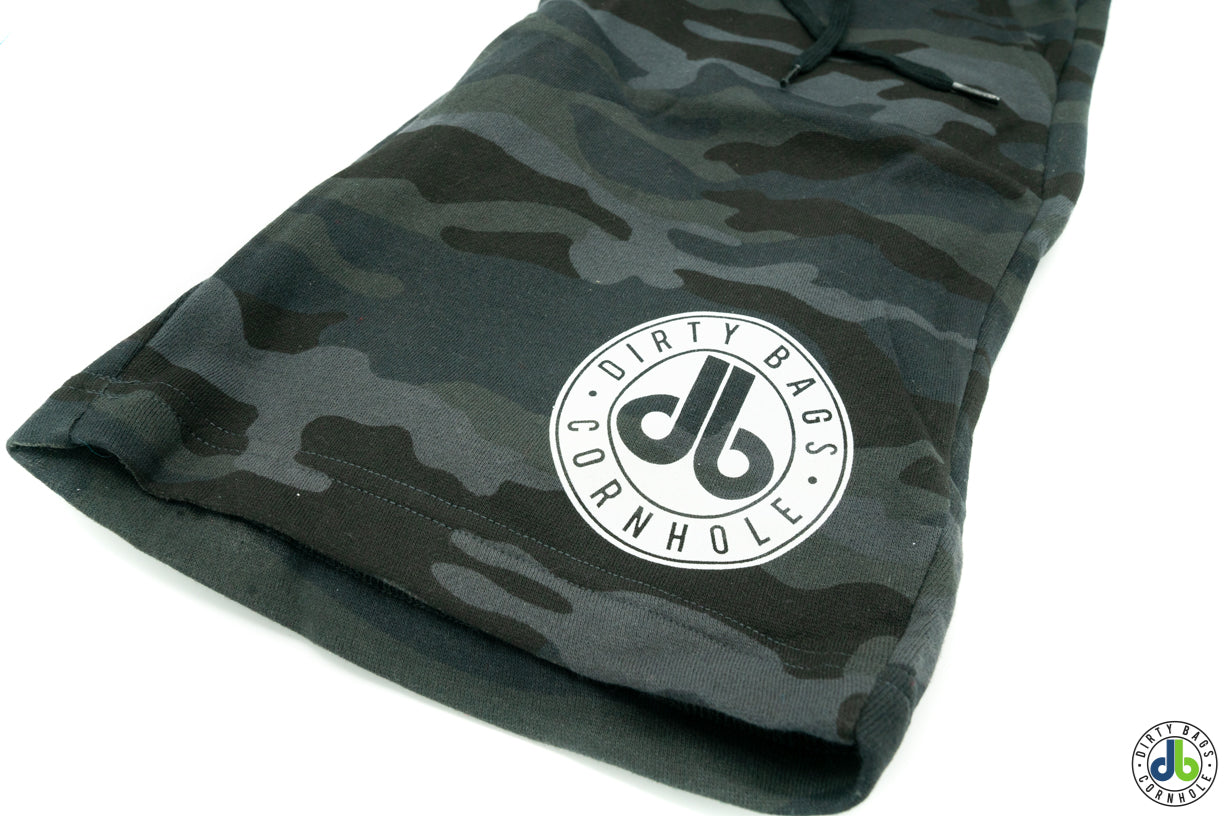 db Black Camo Sweat Shorts