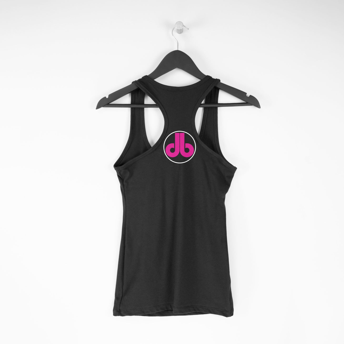 Women's RacerBack Tank Top - "Pink on Black"