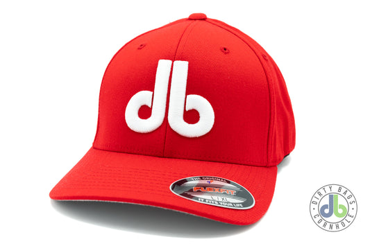 Hat - Red and White Flexfit