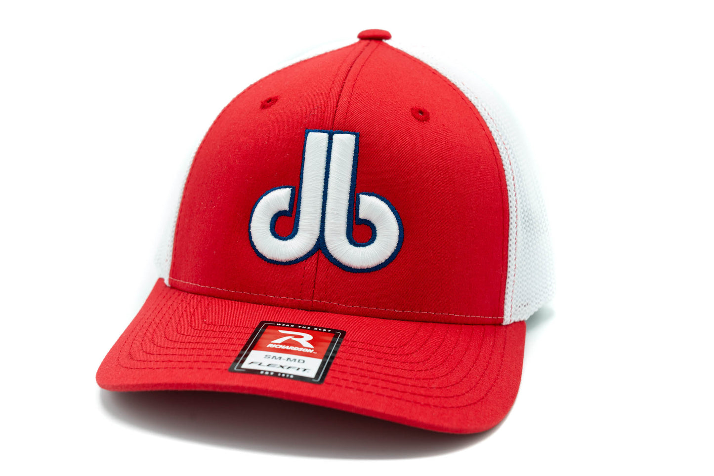 db Cornhole Hat - Red, Blue and White
