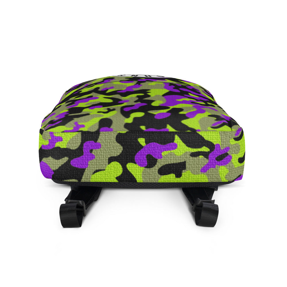 DBC Camo Backpack - Green and Purple