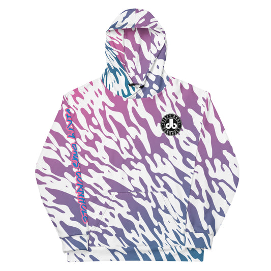 Dirty Bags Cornhole Hoodie - Pink Blue Fade