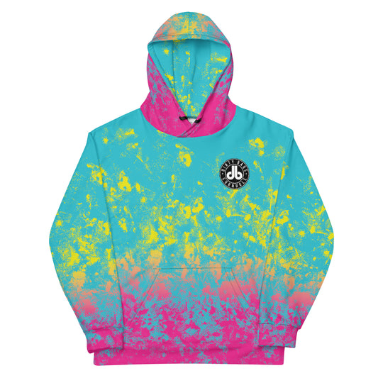 Dirty Bags Cornhole Hoodie - Pink to Turquoise