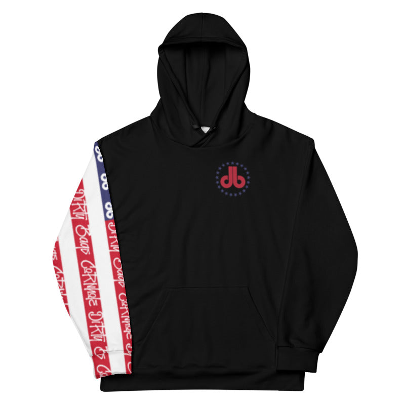 Dirty Bags Cornhole Hoodie- "db Stars and Stripes"