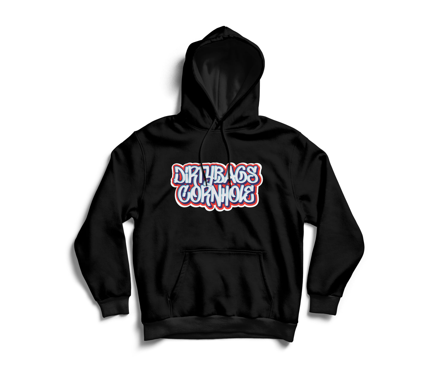 Hoodie - DB Red White and Blue Graffiti