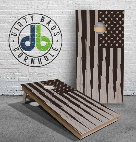 Pro Cornhole Boards - USA Bolt Flag Boards