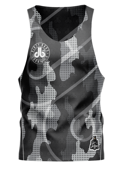 Dirty Bags Cornhole Jersey Tank Top - Tundra Camo