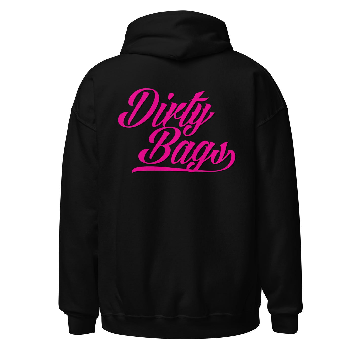 Dirty Bags Script Hoodies - Pink