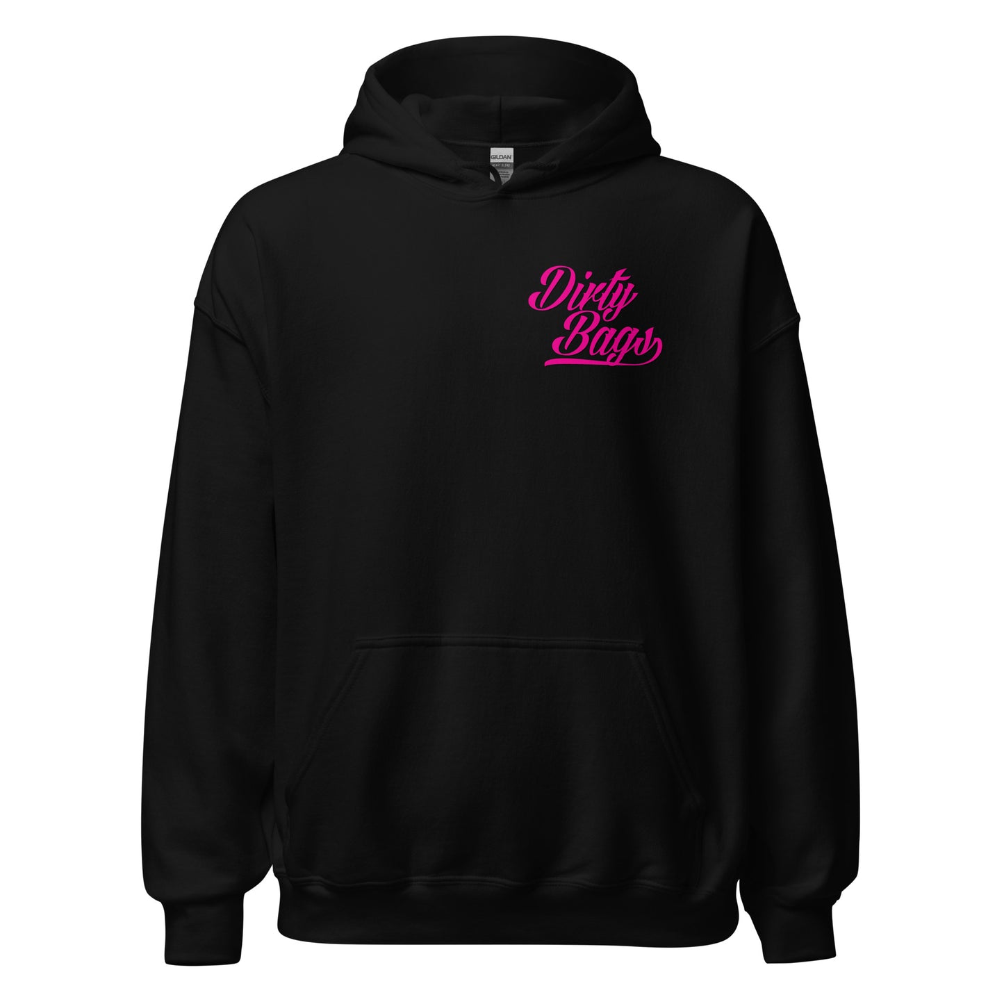 Dirty Bags Script Hoodies - Pink