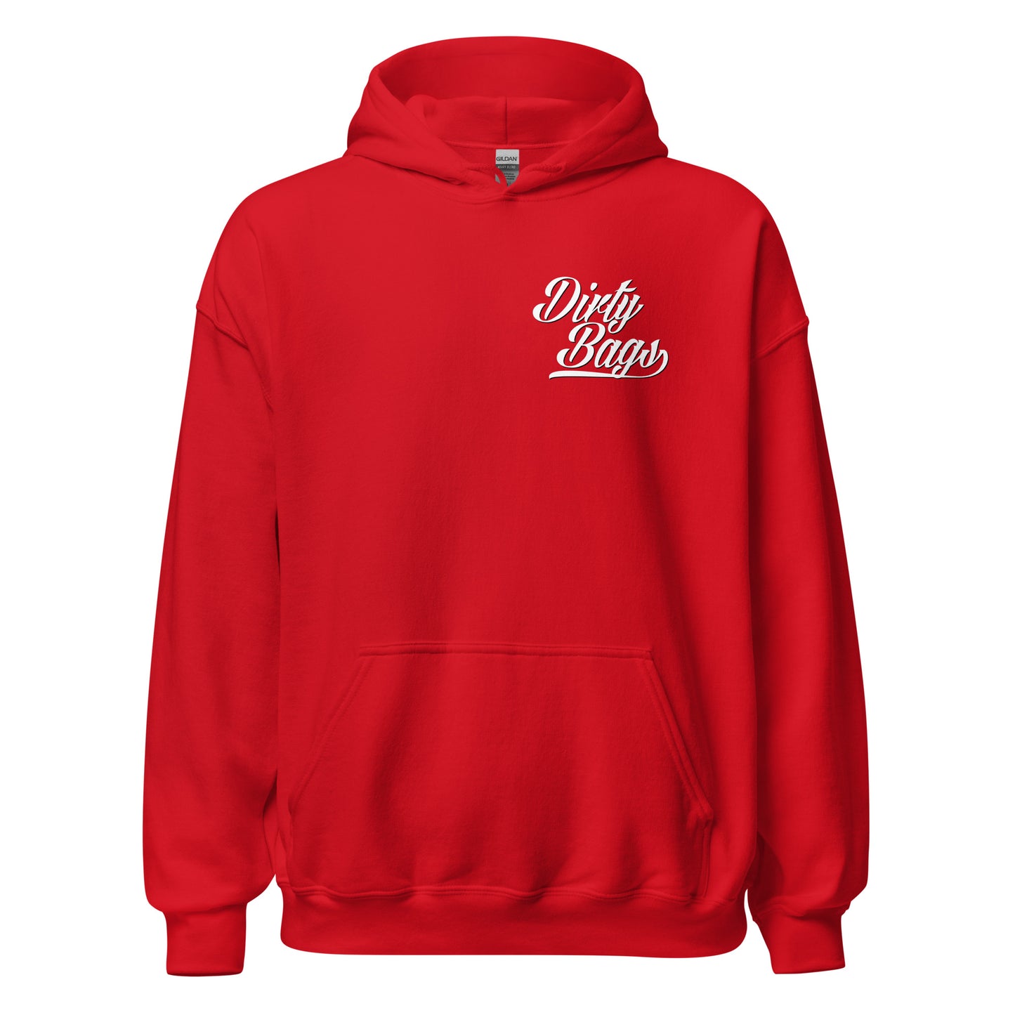 Dirty Bags Script Hoodies - White