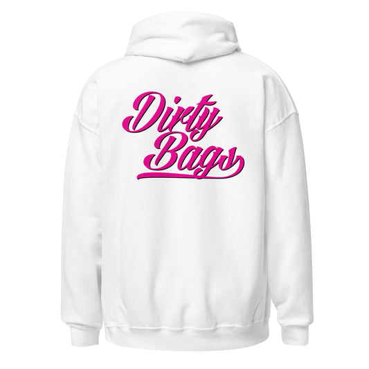 Dirty Bags Script Hoodies - Pink