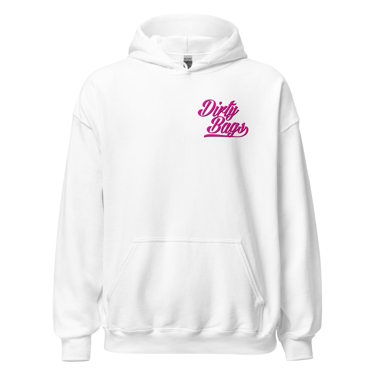 Dirty Bags Script Hoodies - Pink