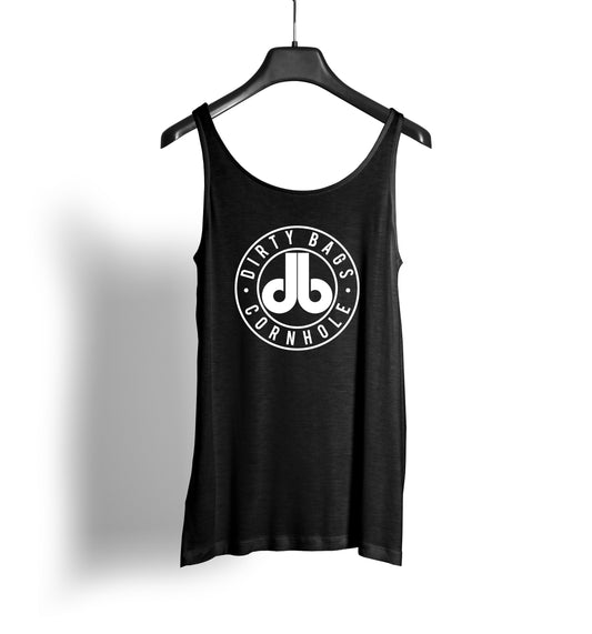 Women's Tank Top - Black with White db