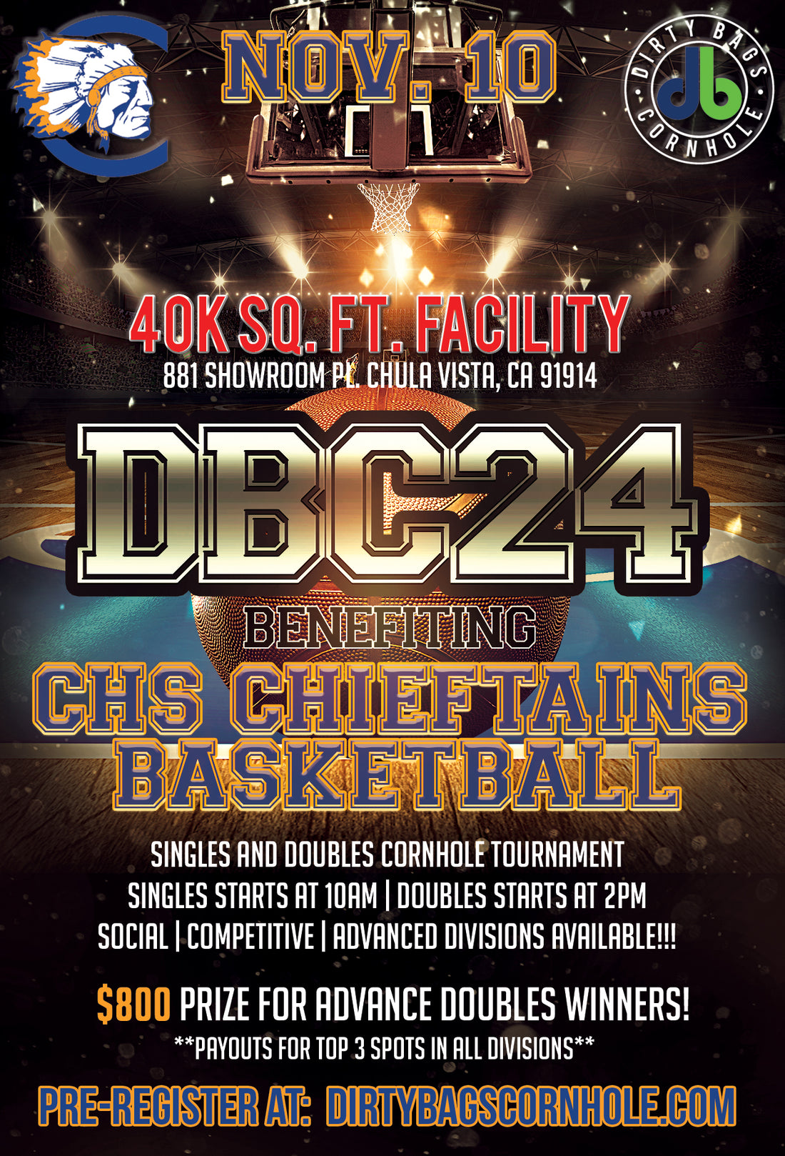 DBC 24 - Benefiting CHS Chieftans Basketball!